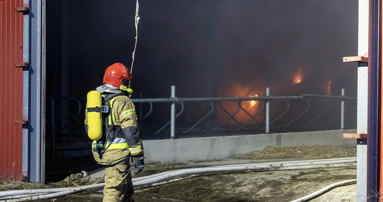 Pożar hali produkującej tworzywa sztuczne na Dolnym Śląsku. Apel do mieszkańców