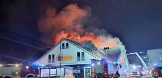 Podejrzany o podpalenie dyskontu w Płońsku zatrzymany