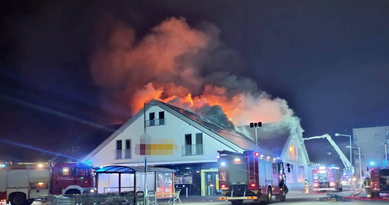 Podejrzany o podpalenie dyskontu w Płońsku zatrzymany