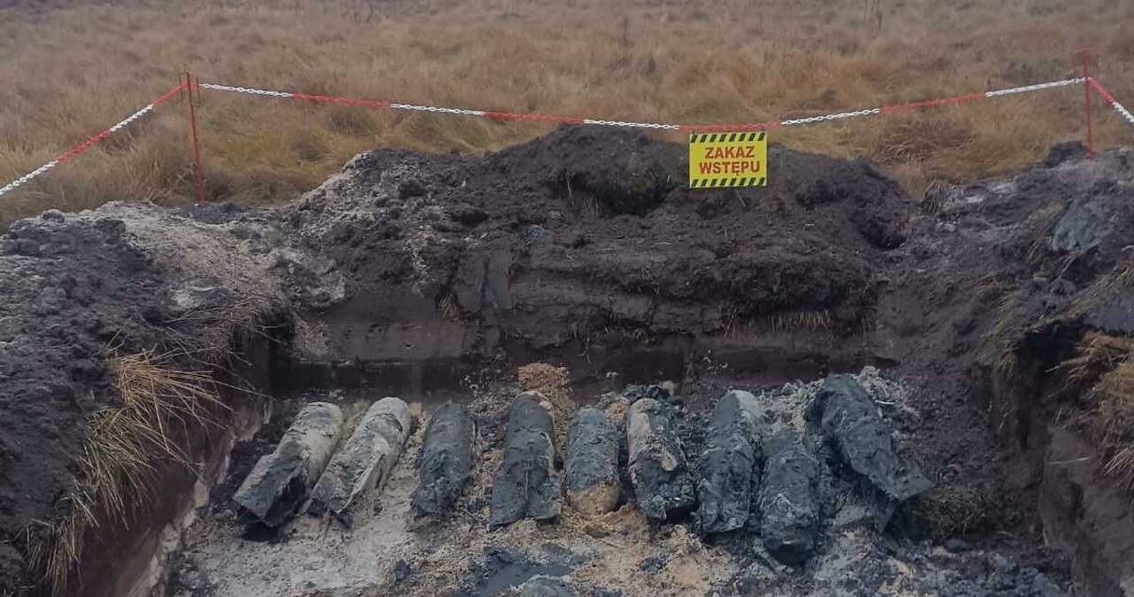 Kolejnych dziesięć niewybuchów znaleziono w Przedborzu. Zobacz wideo