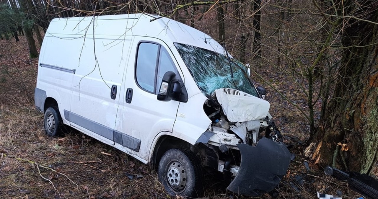 Nie żyje kierowca busa. Nad ranem uderzył w drzewo