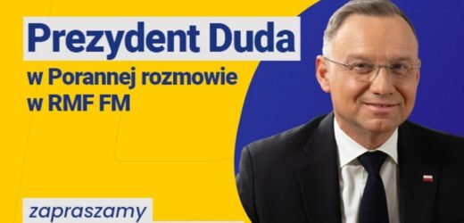 Prezydent Andrzej Duda gościem Porannej rozmowy w RMF FM