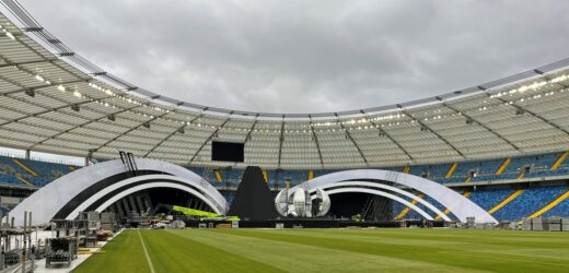 Sylwester z Dwójką na Stadionie Śląskim. Podwójna scena już powstaje