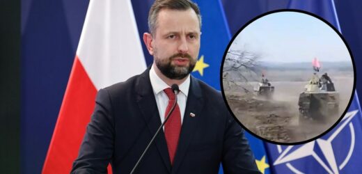 „To prowokacja”. Szef MON o flagach UPA na Rosomakach