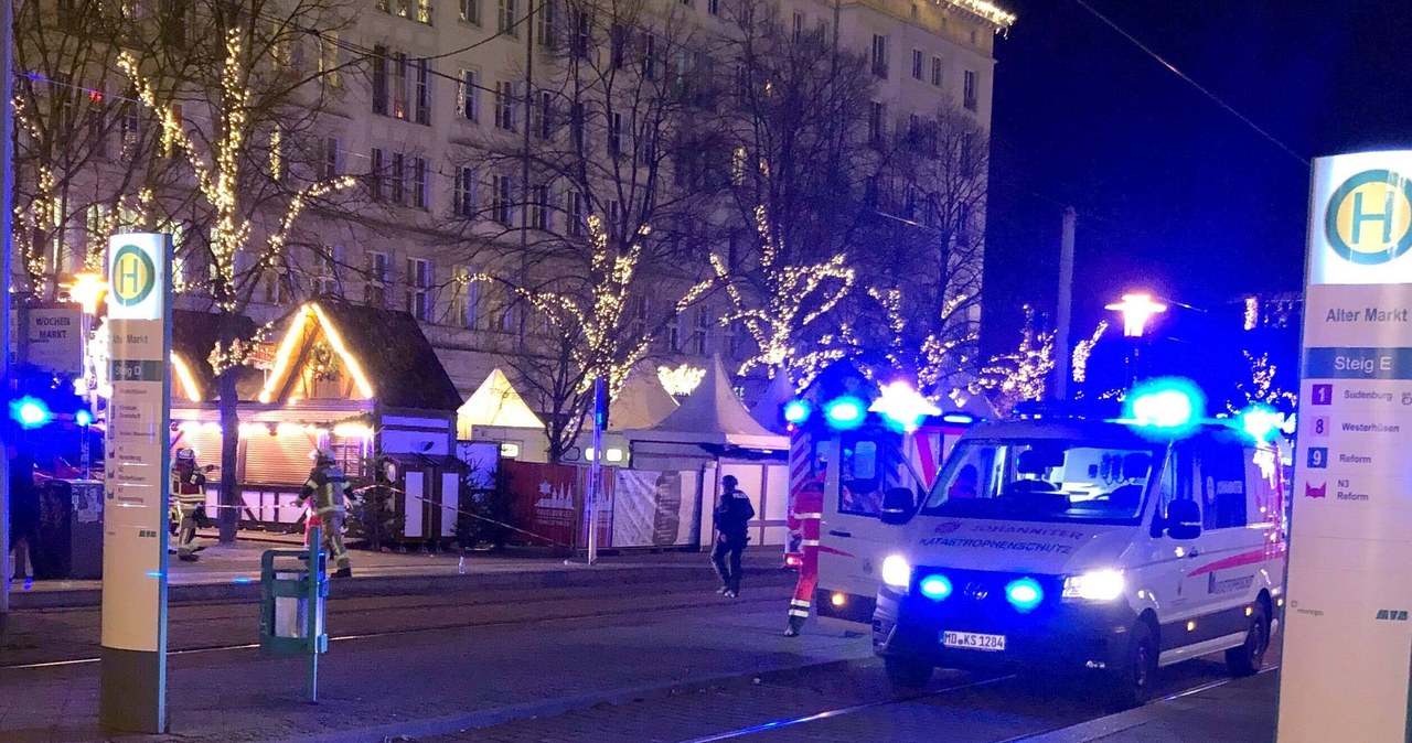 Samochód wjechał w tłum na jarmarku w Magdeburgu. Są ofiary