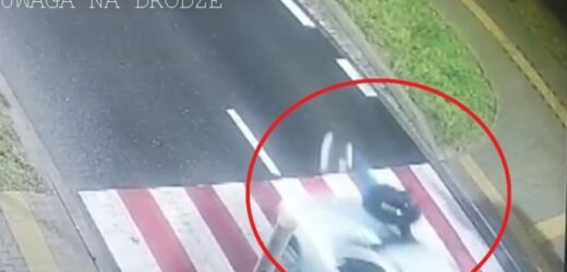 Potrącenie kobiety na pasach w Lubinie. Policja udostępniła nagranie