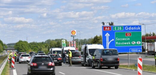 Wypadek na autostradzie. Przejście graniczne w Kołbaskowie zamknięte