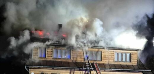 Pożar w Bukowinie Tatrzańskiej. Ogień pojawił się dwa razy