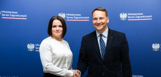 Cichanouska spotkała się z Sikorskim. Rozmawiali o wyborach na Białorusi