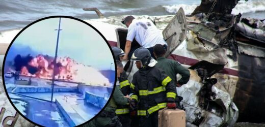 Samolot rozbił się na plaży, zamienił w kulę ognia. Przerażające nagrania