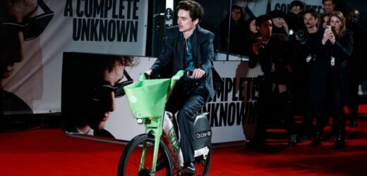 Rowerem na premierę. Chalamet: Zostałem ukarany grzywną