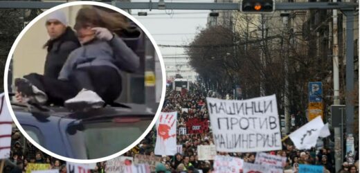 Kierowca wjechał w grupę demonstrantów w Belgradzie. Kobieta ciężko ranna