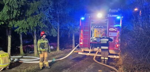Pożar domu w Adamowie. Znaleziono zwęglone zwłoki