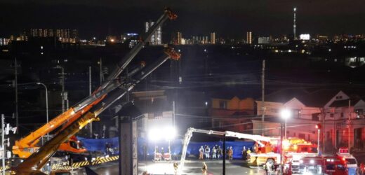 ​Ogromny lej pochłonął ciężarówkę. Kierowca utknął pod ziemią