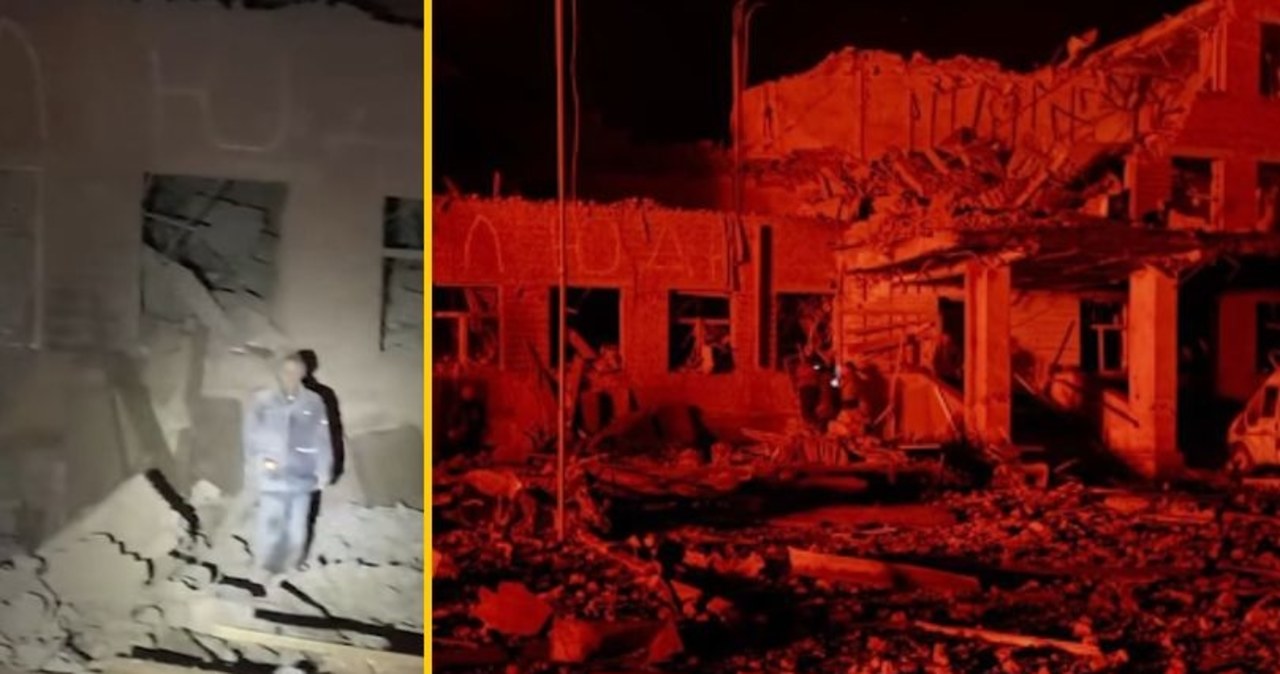 Ludzie pod gruzami, słychać jęki i krzyki. Rosyjski atak na szkołę