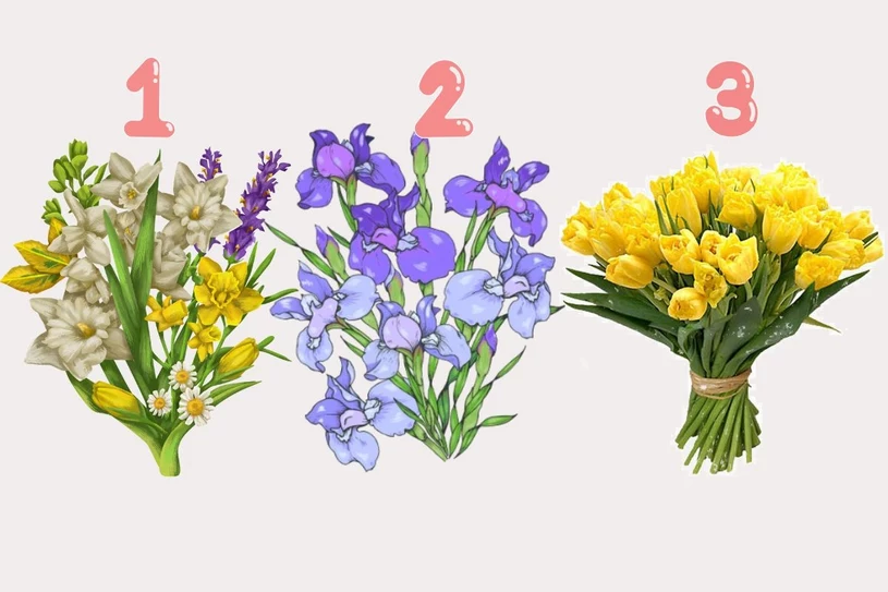 Irysy czy tulipany? Wybierz bukiet i poznaj swoje ukryte pragnienia