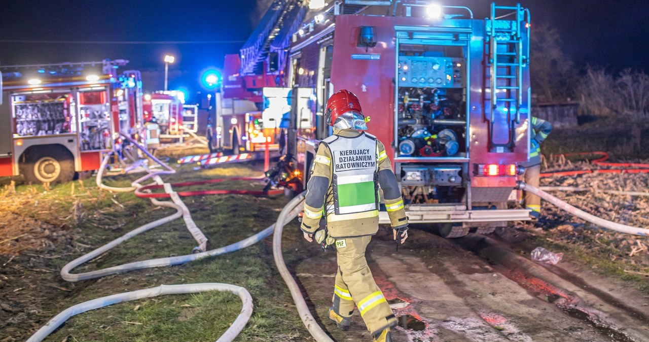 Dwie osoby nie żyją. Tragiczny pożar w Kujawsko-Pomorskiem