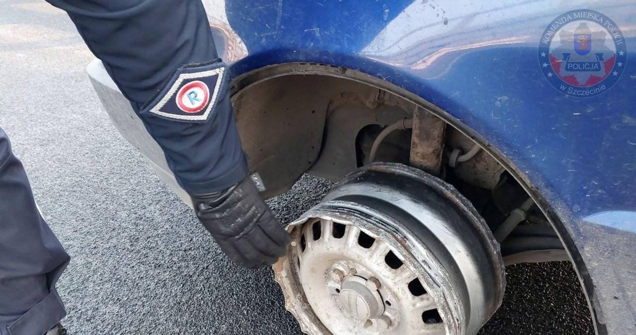 Jechał na samej feldze. W aucie miał „proszek do prania”