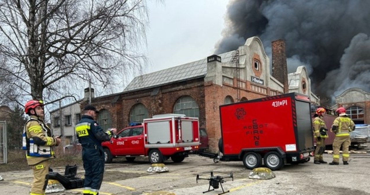 Laboratorium narkotyków w spalonej hali? To jedna z hipotez