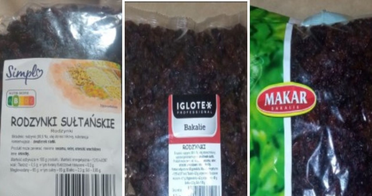 Toksyna w rodzynkach z Uzbekistanu. GIS ostrzega