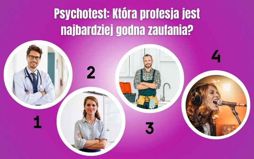 Psychotest: Który zawód jest najbardziej godny zaufania? Poznaj siebie