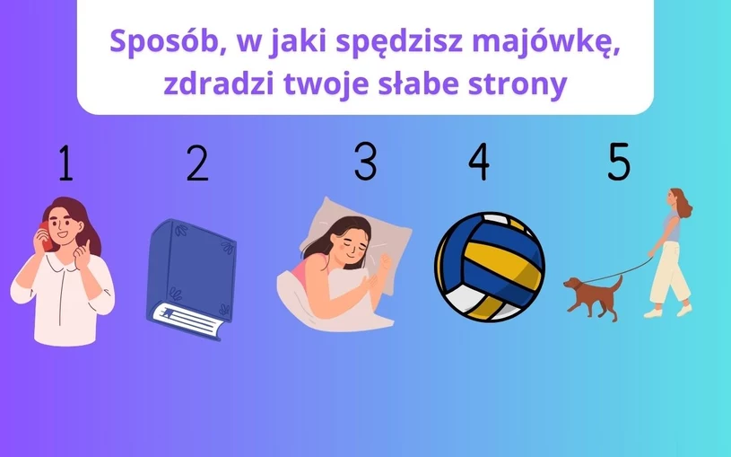 Psychotest: Leniwa majówka? Wiele to powie o twojej osobowości